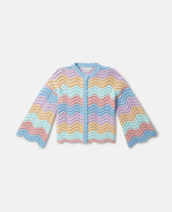 Zig-Zag Crocheted Cardigan