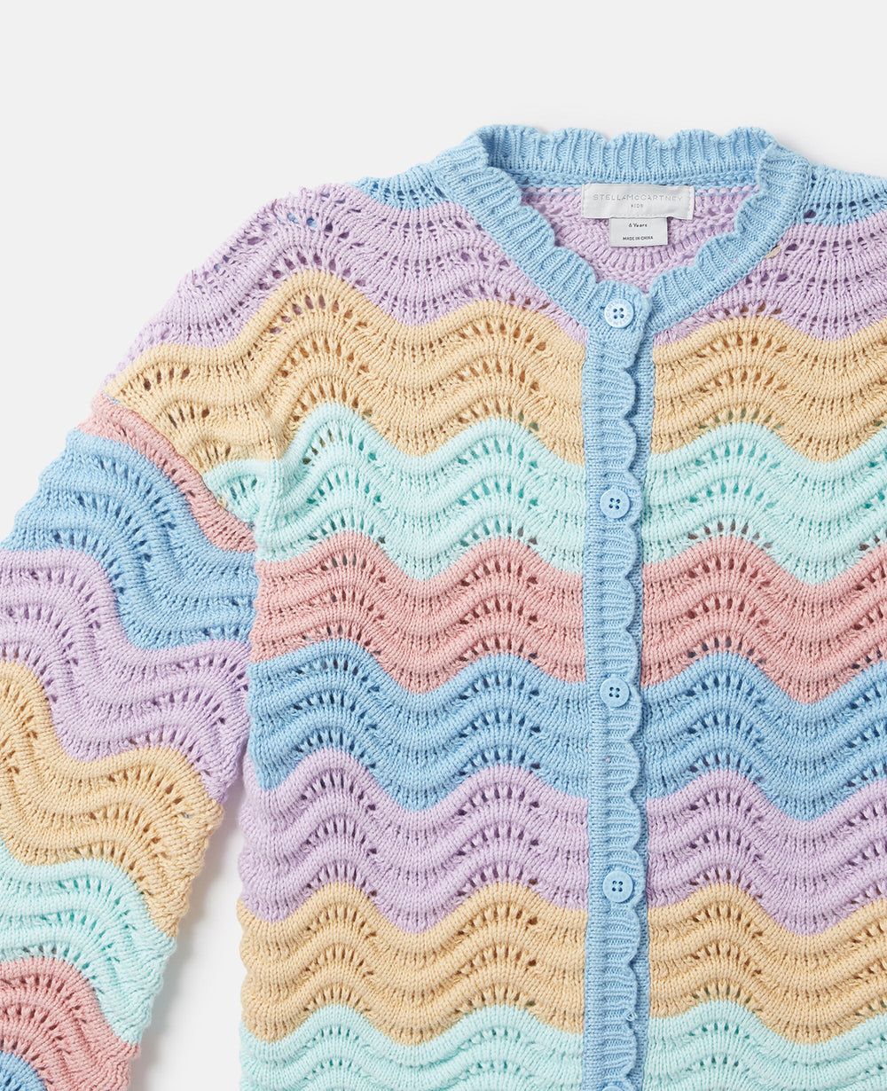 Zig-Zag Crocheted Cardigan