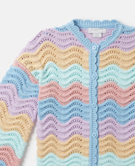 Zig-Zag Crocheted Cardigan
