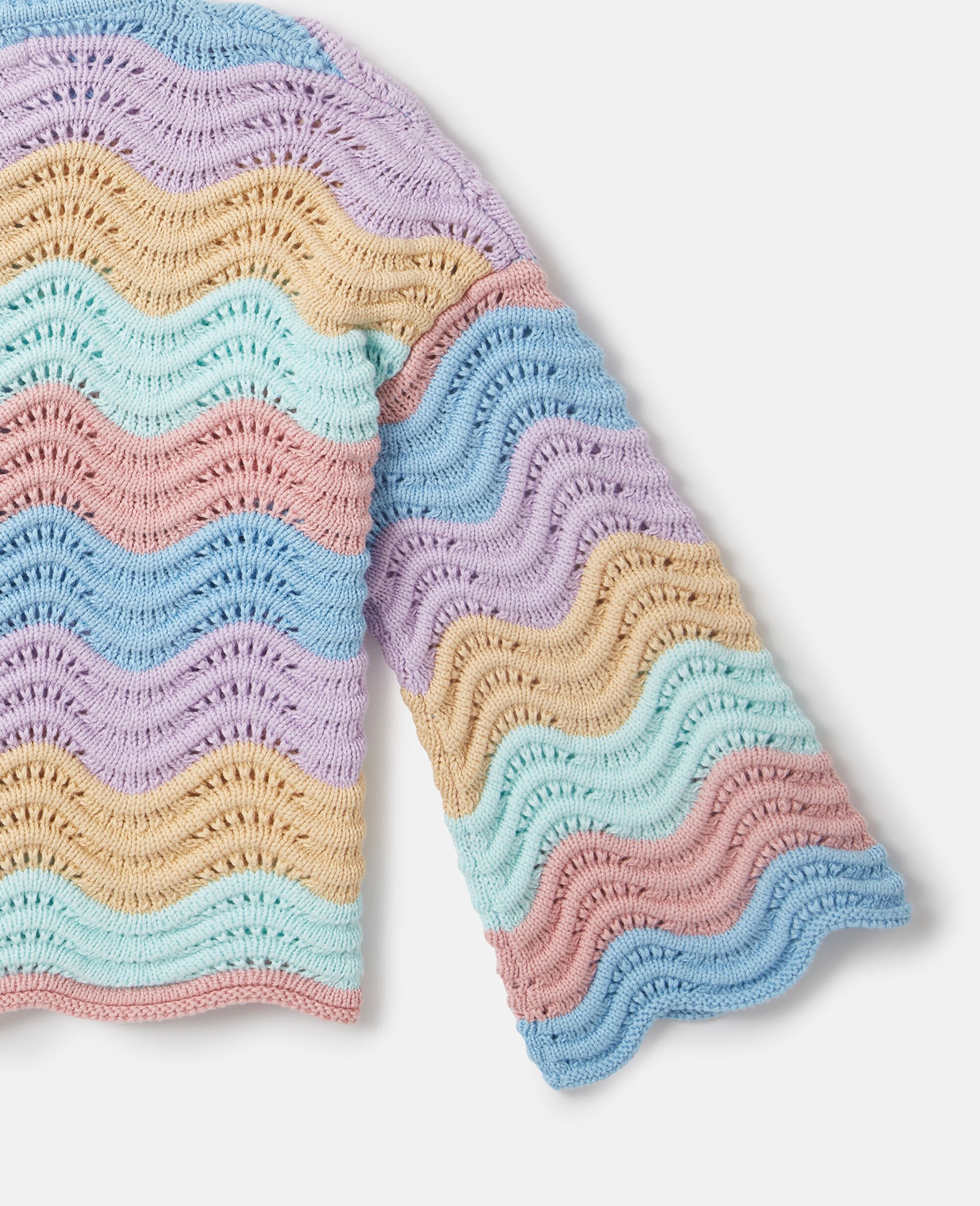 Zig-Zag Crocheted Cardigan