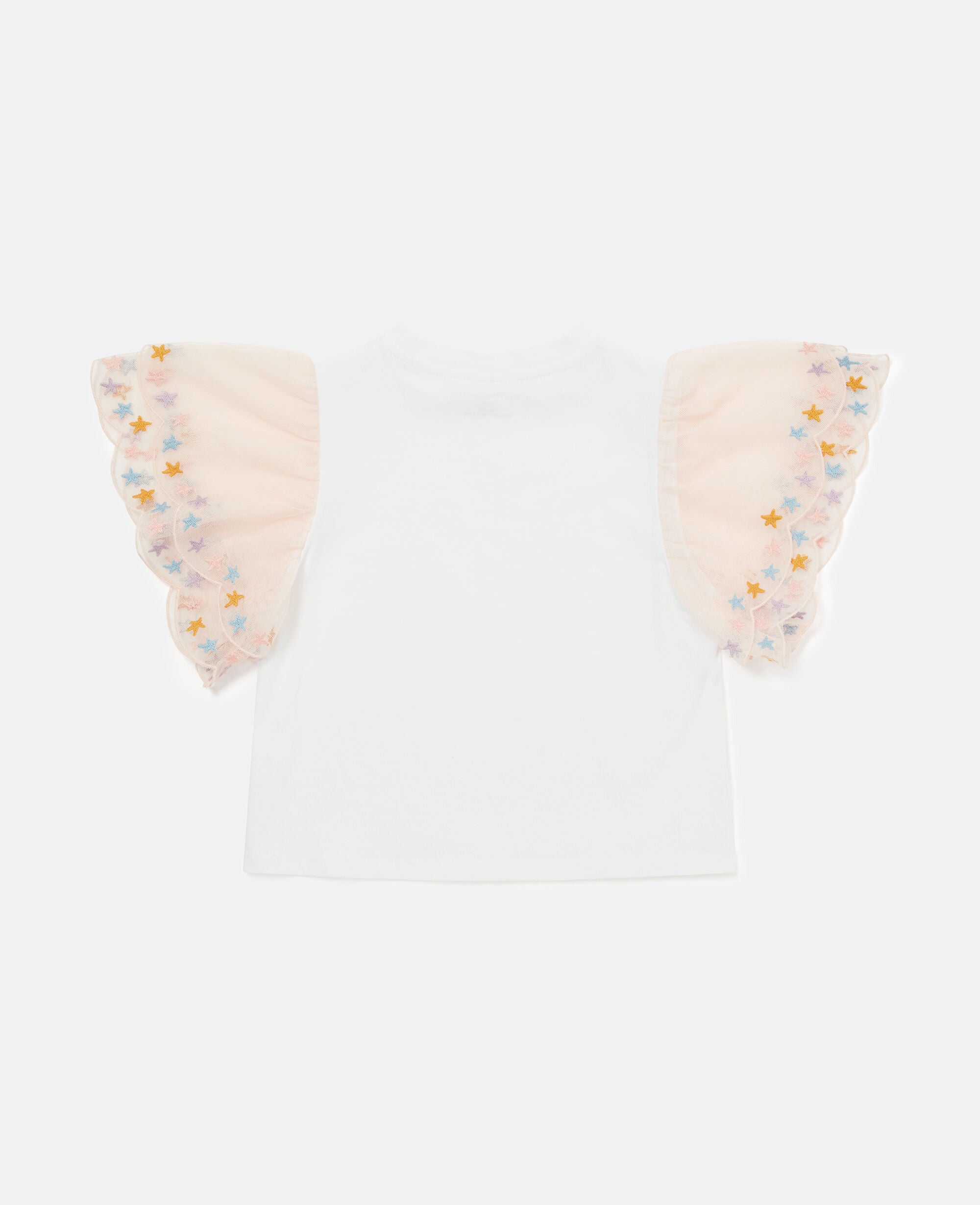 Scallop Trim Sleeve T-Shirt