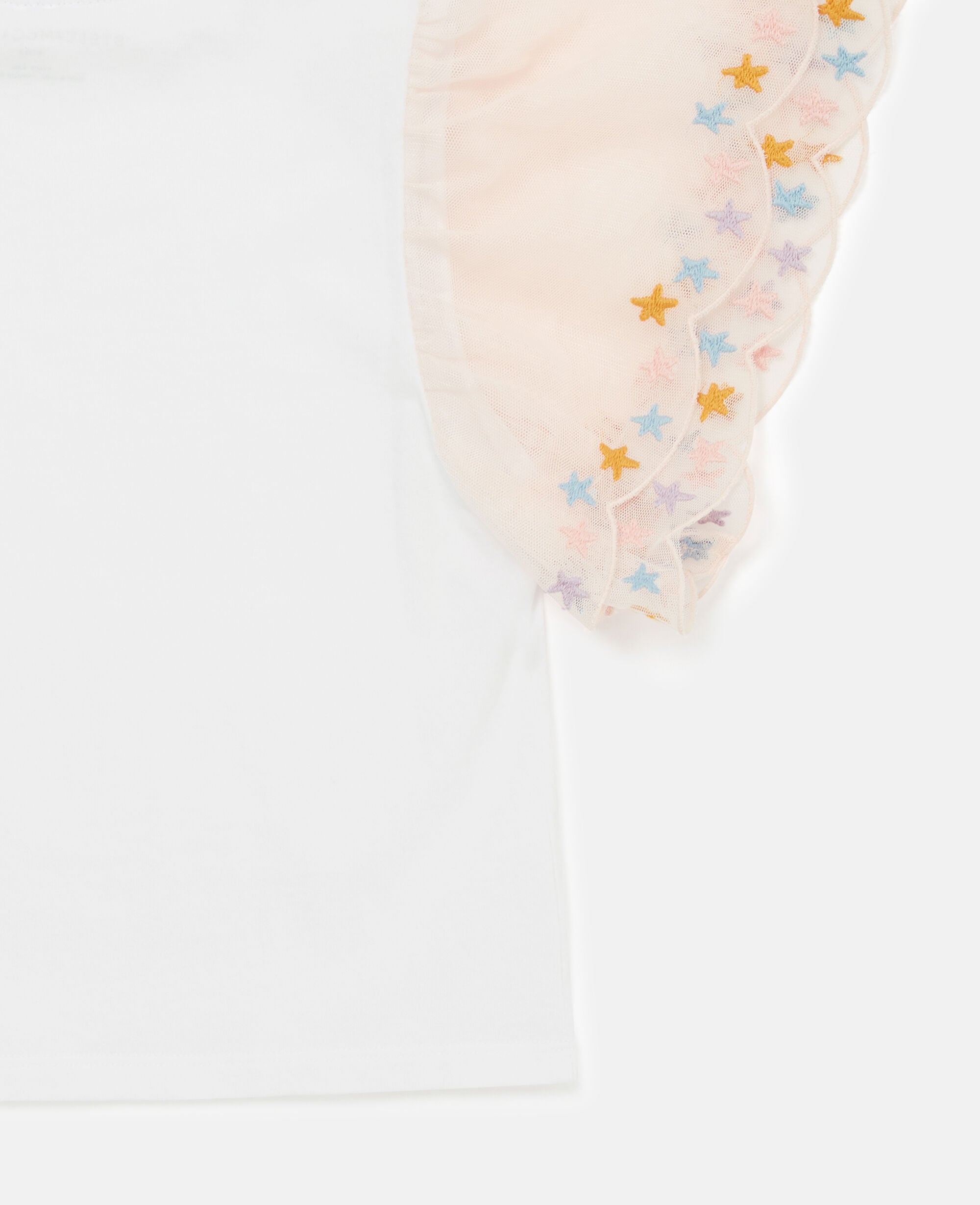 Scallop Trim Sleeve T-Shirt