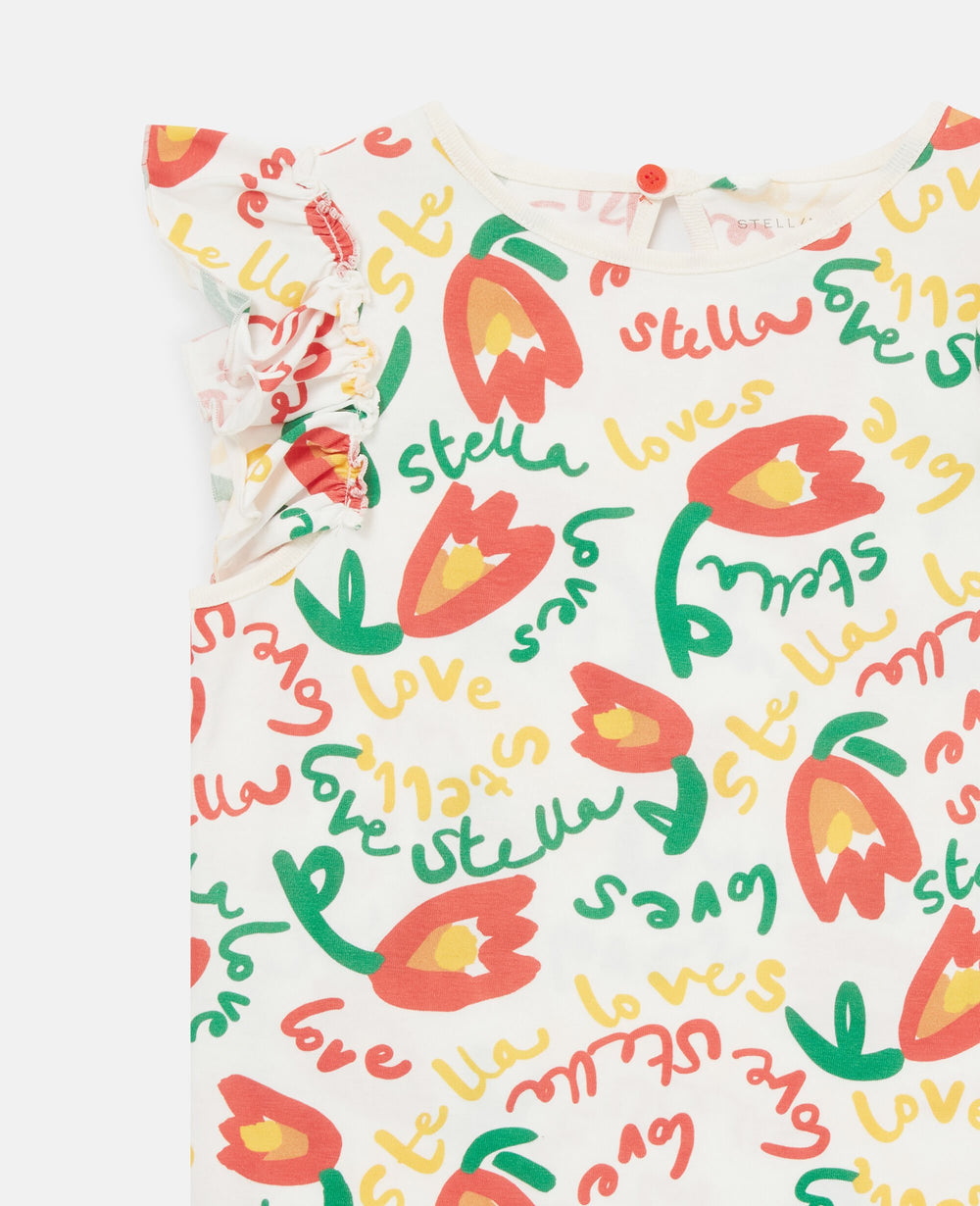 Floral Print Jersey Dress