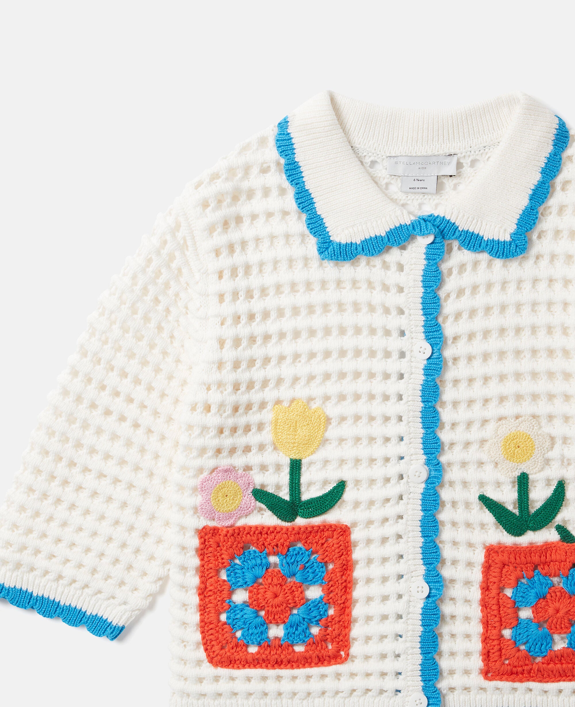 Floral Appliqué Cardigan