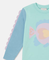 Graphic Sweatshirt And Short Set