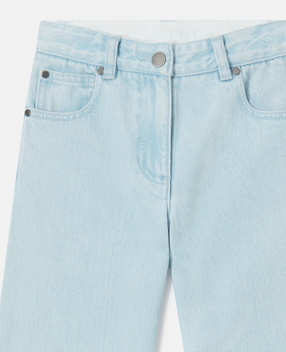 Straight-Leg Denim Jeans