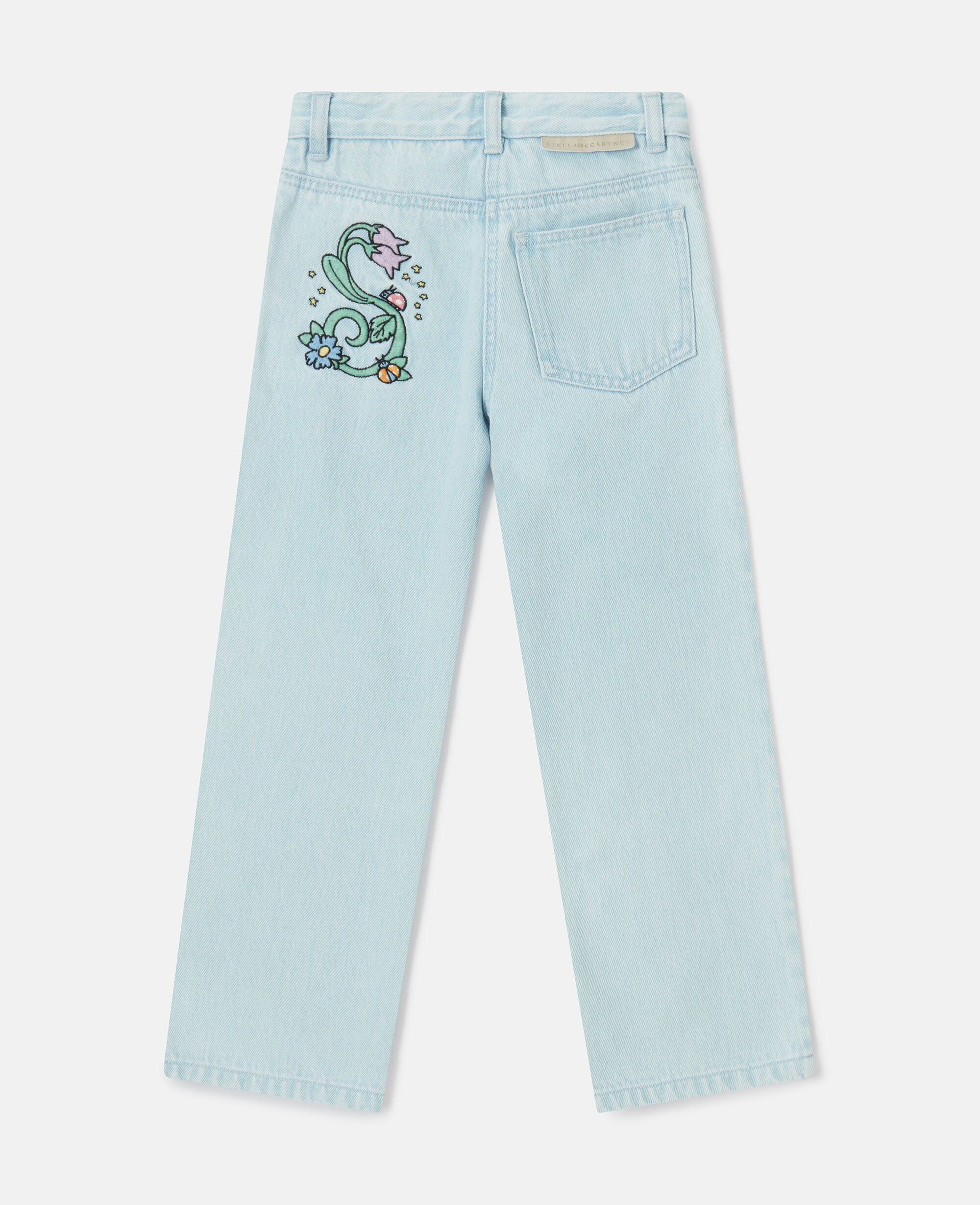Straight-Leg Denim Jeans