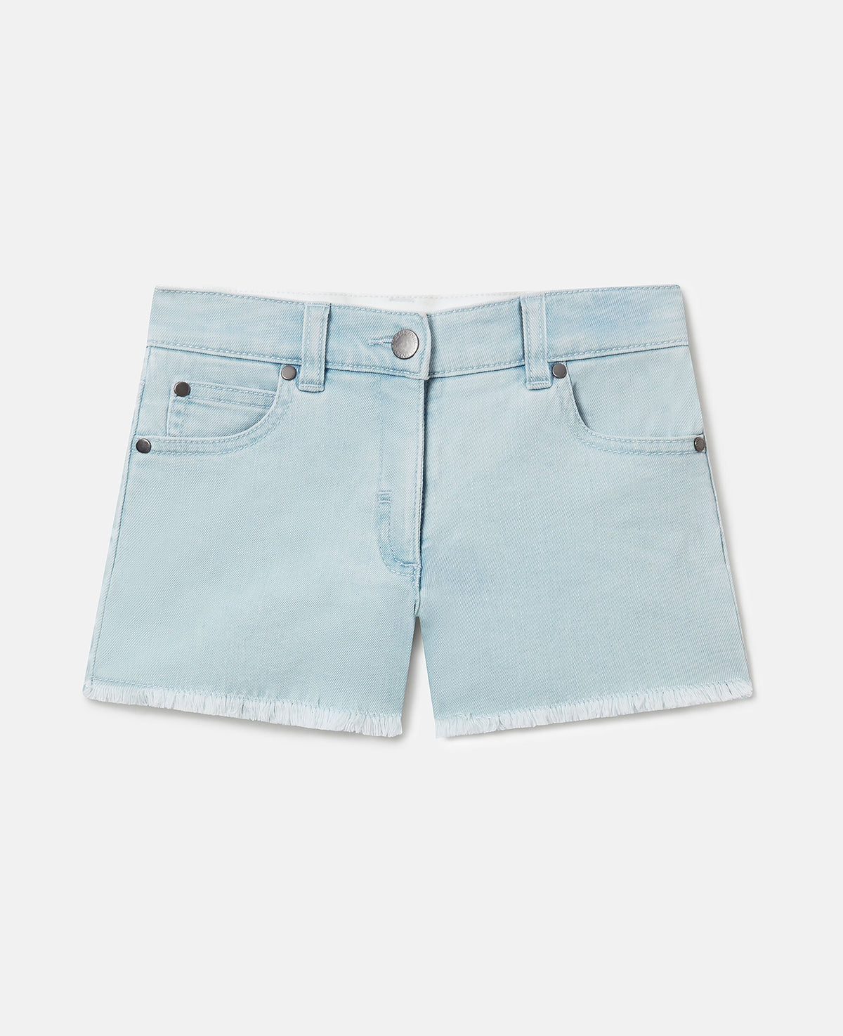 Straight-Leg Denim Shorts