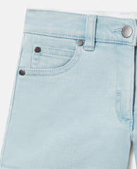 Straight-Leg Denim Shorts