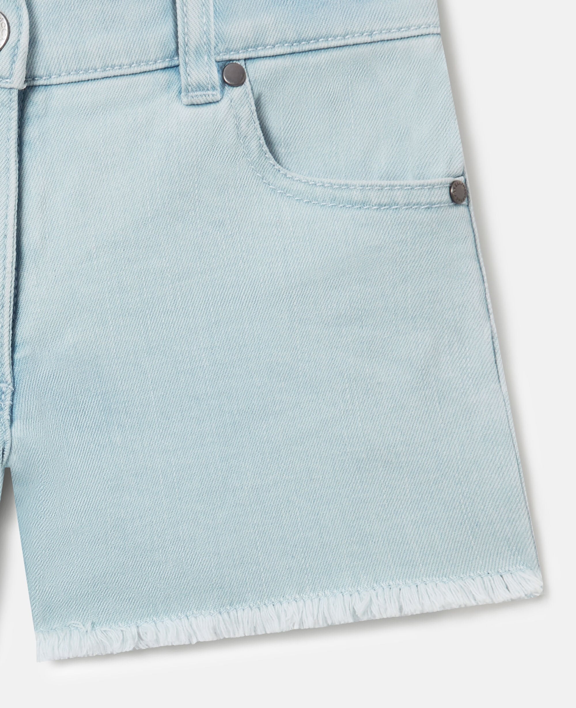 Straight-Leg Denim Shorts