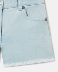 Straight-Leg Denim Shorts