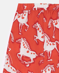 Horse-Print Popeline Trousers