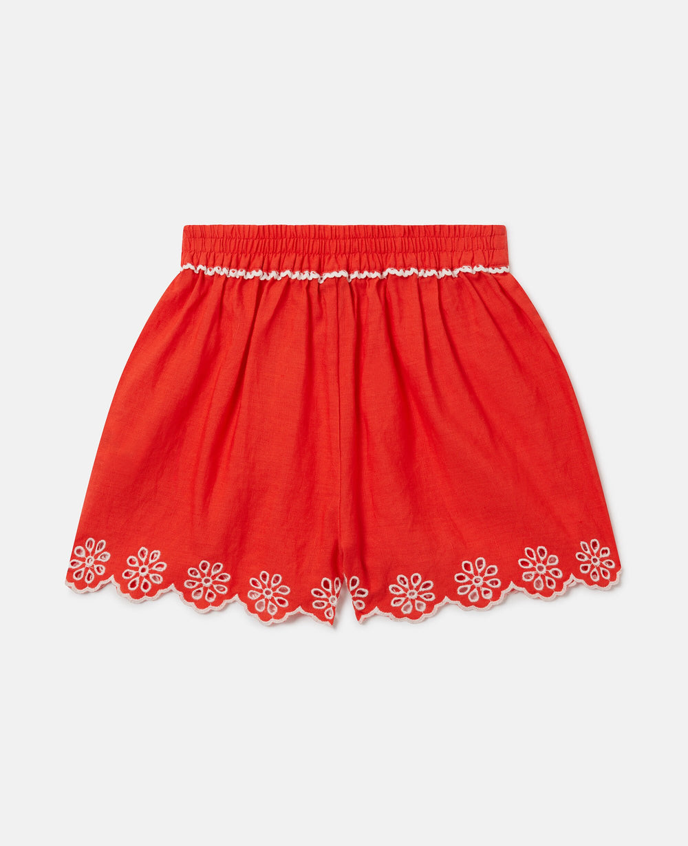 Scallop Trim Shorts