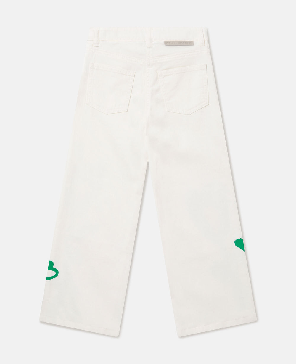 Floral Gabardine Pants