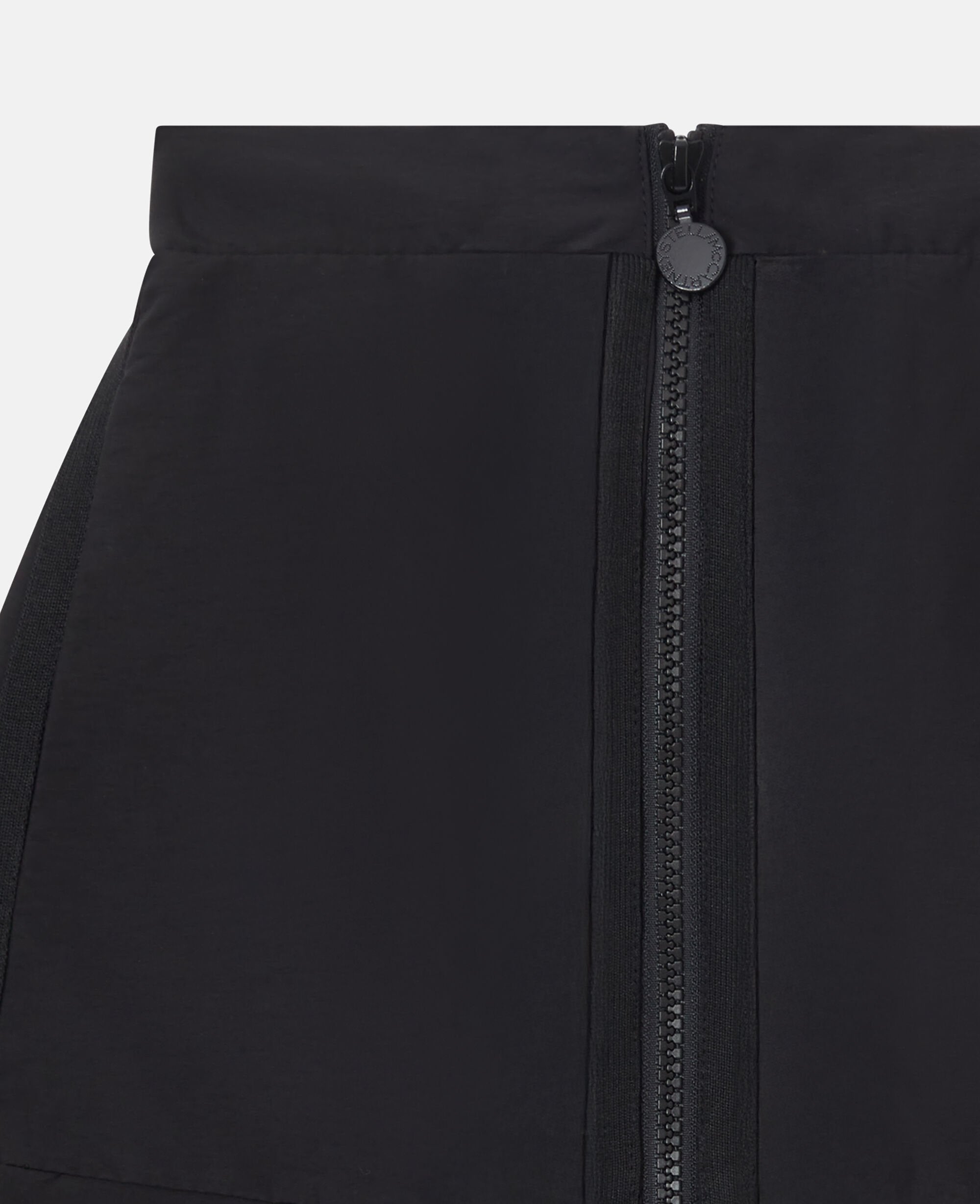 Zipper-Front A-Line Skirt