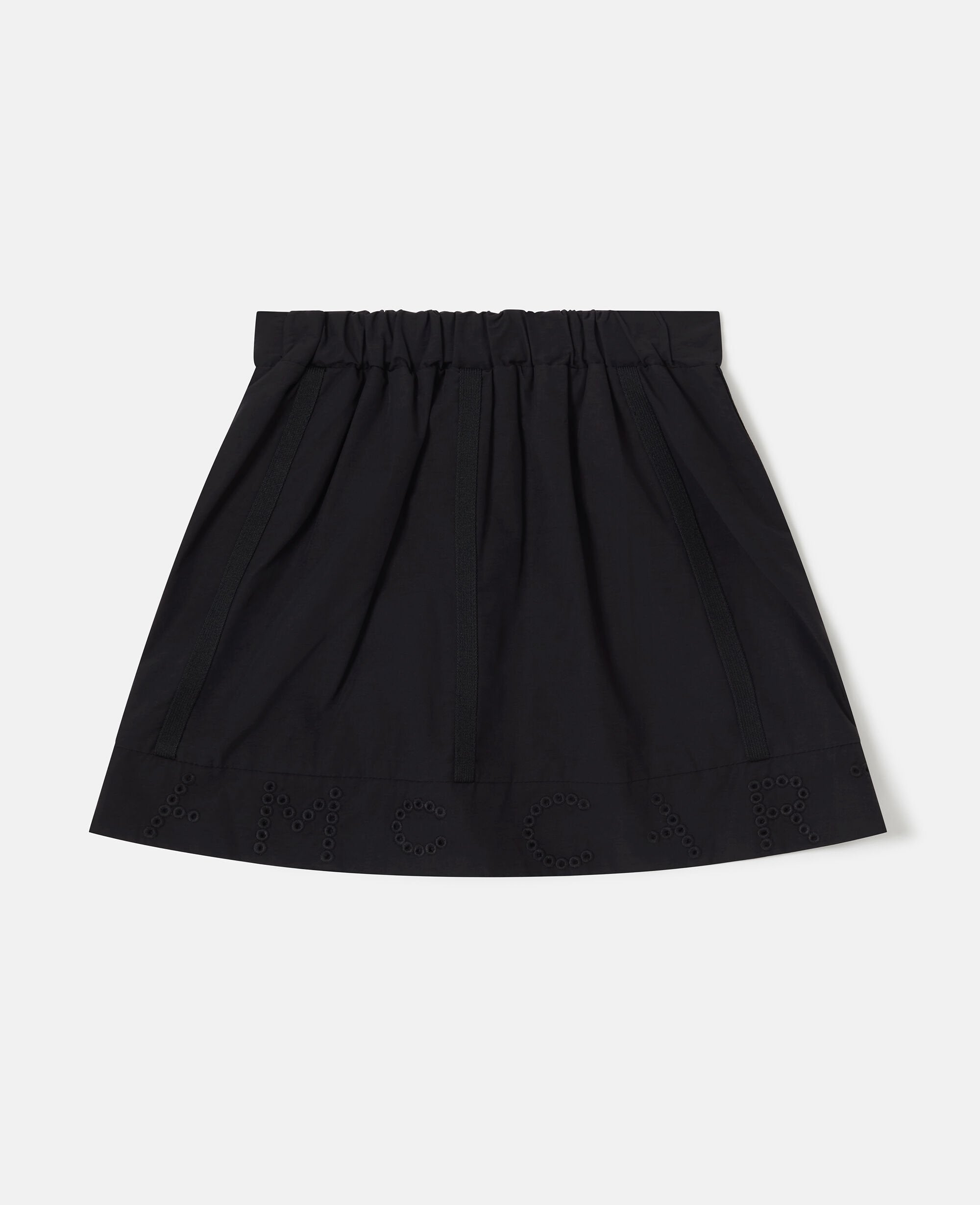Zipper-Front A-Line Skirt