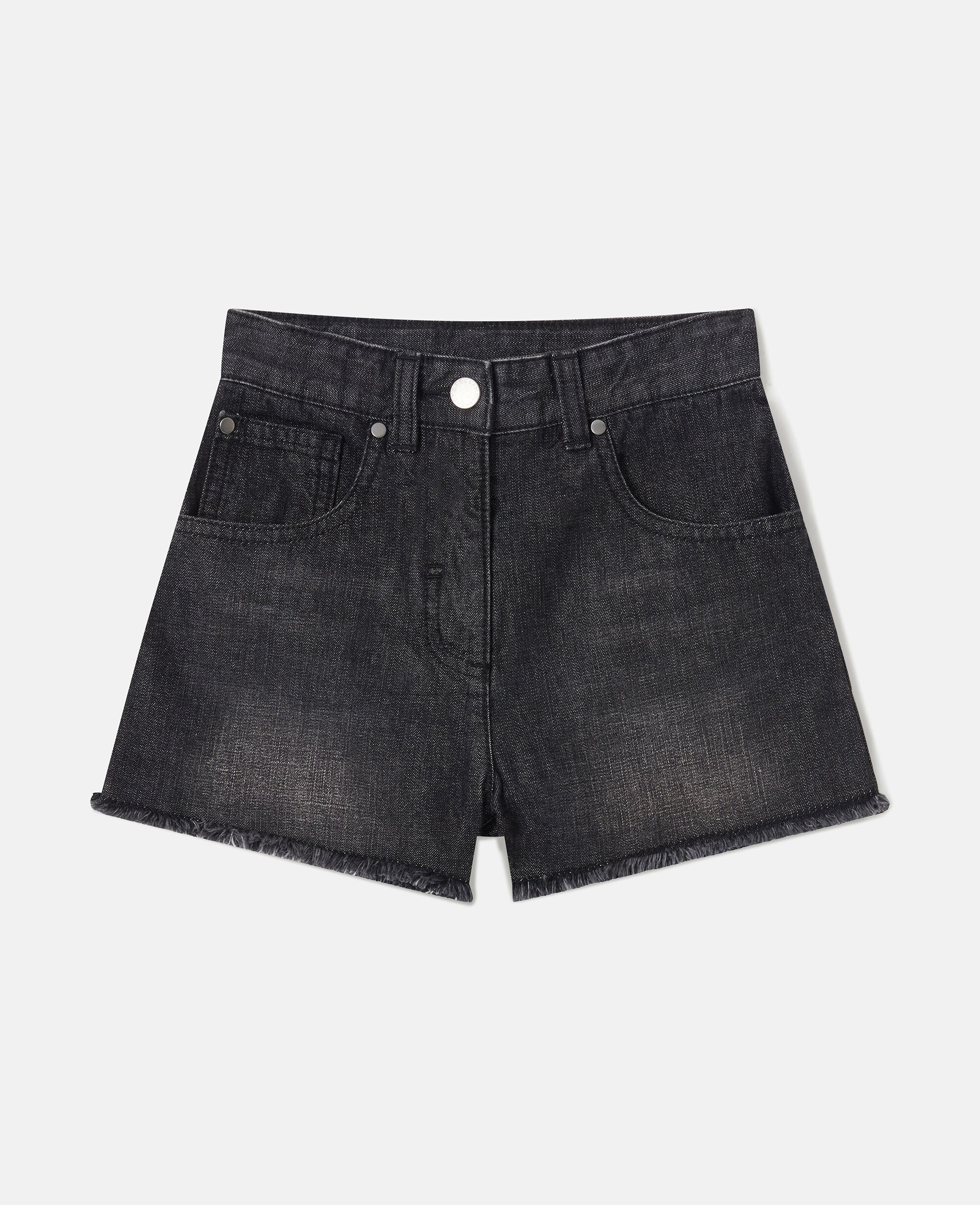 Faded Denim Shorts