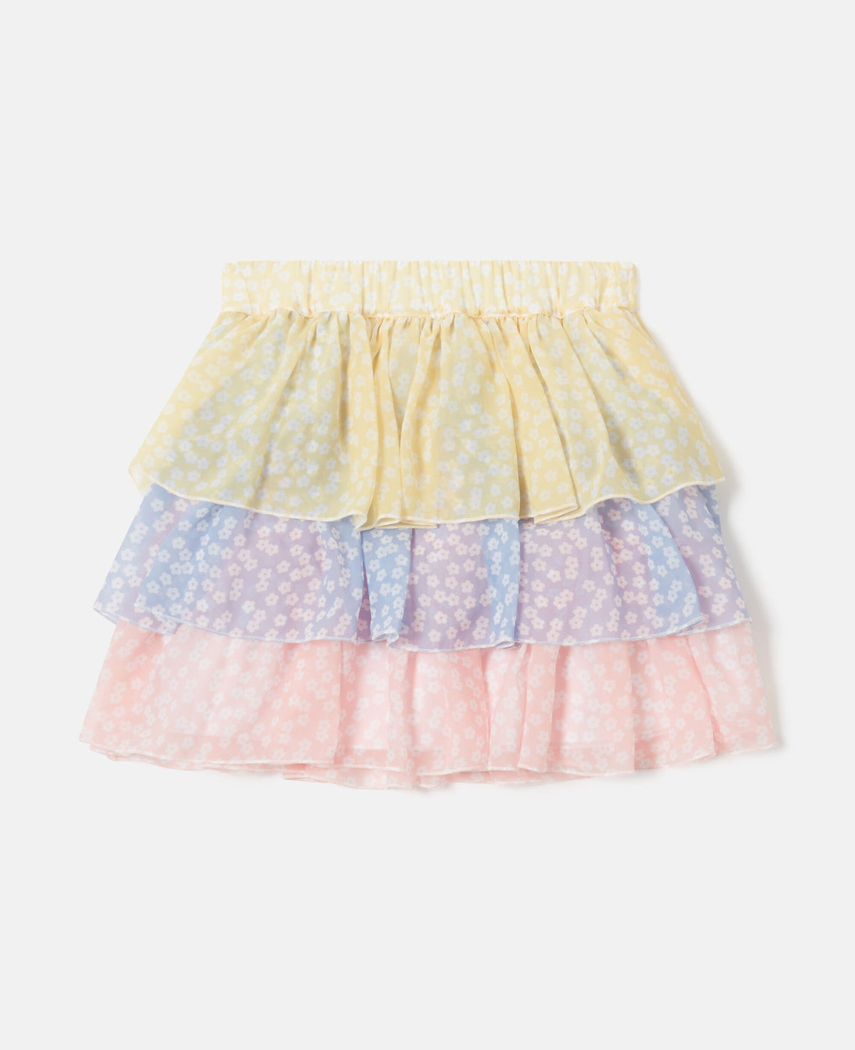 Tiered Chiffon Skirt