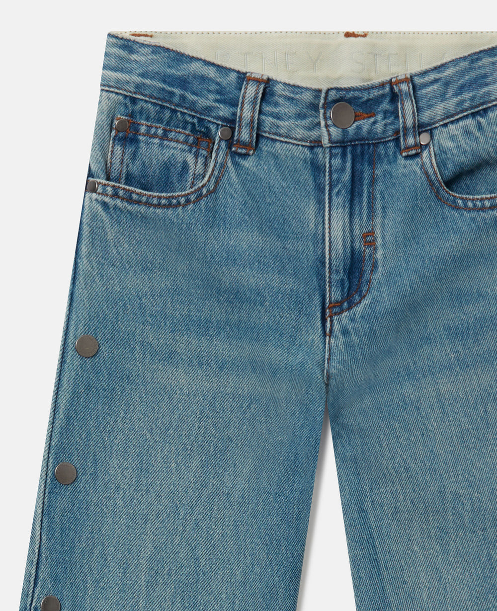 Straight-Leg Denim Jeans