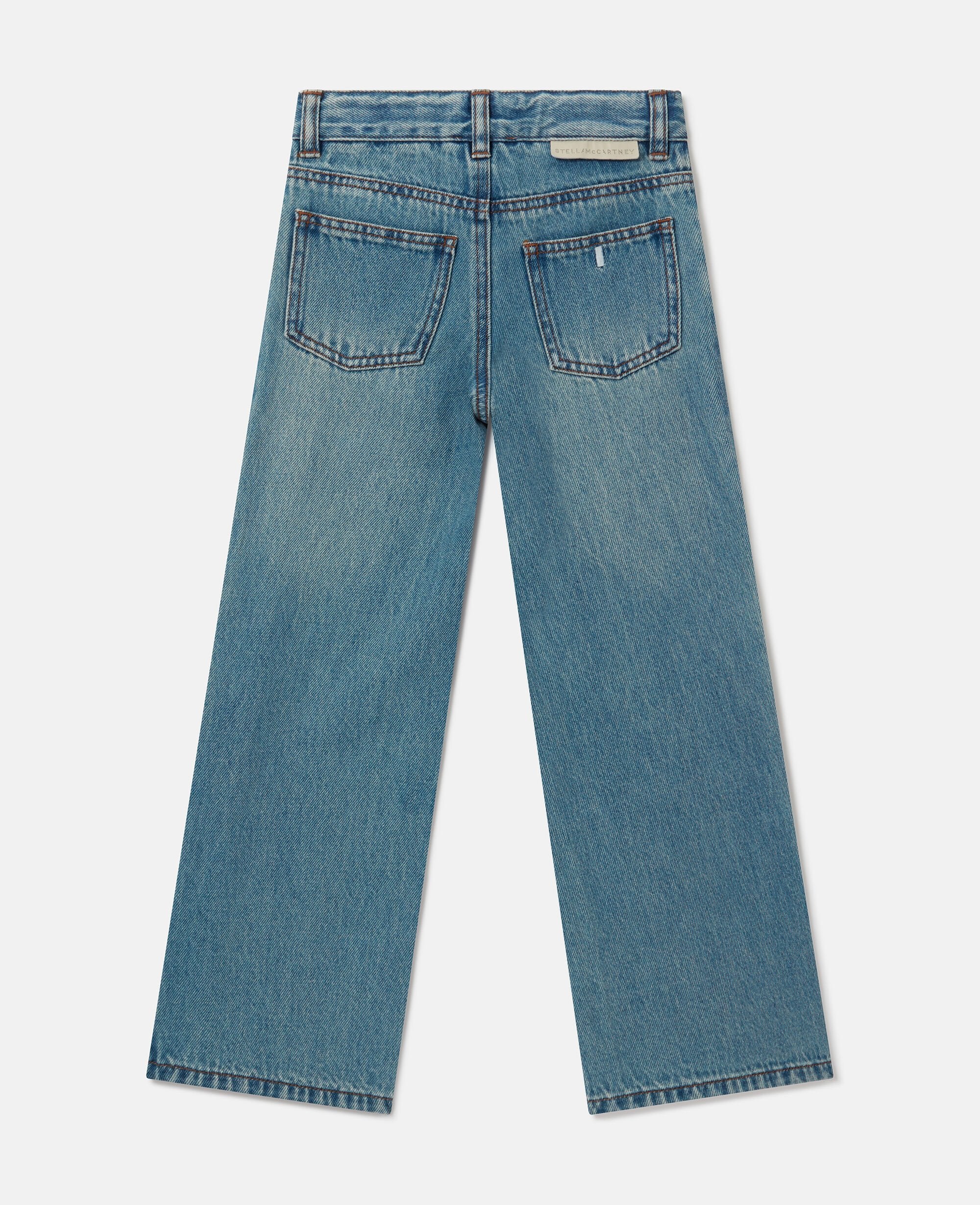 Straight-Leg Denim Jeans