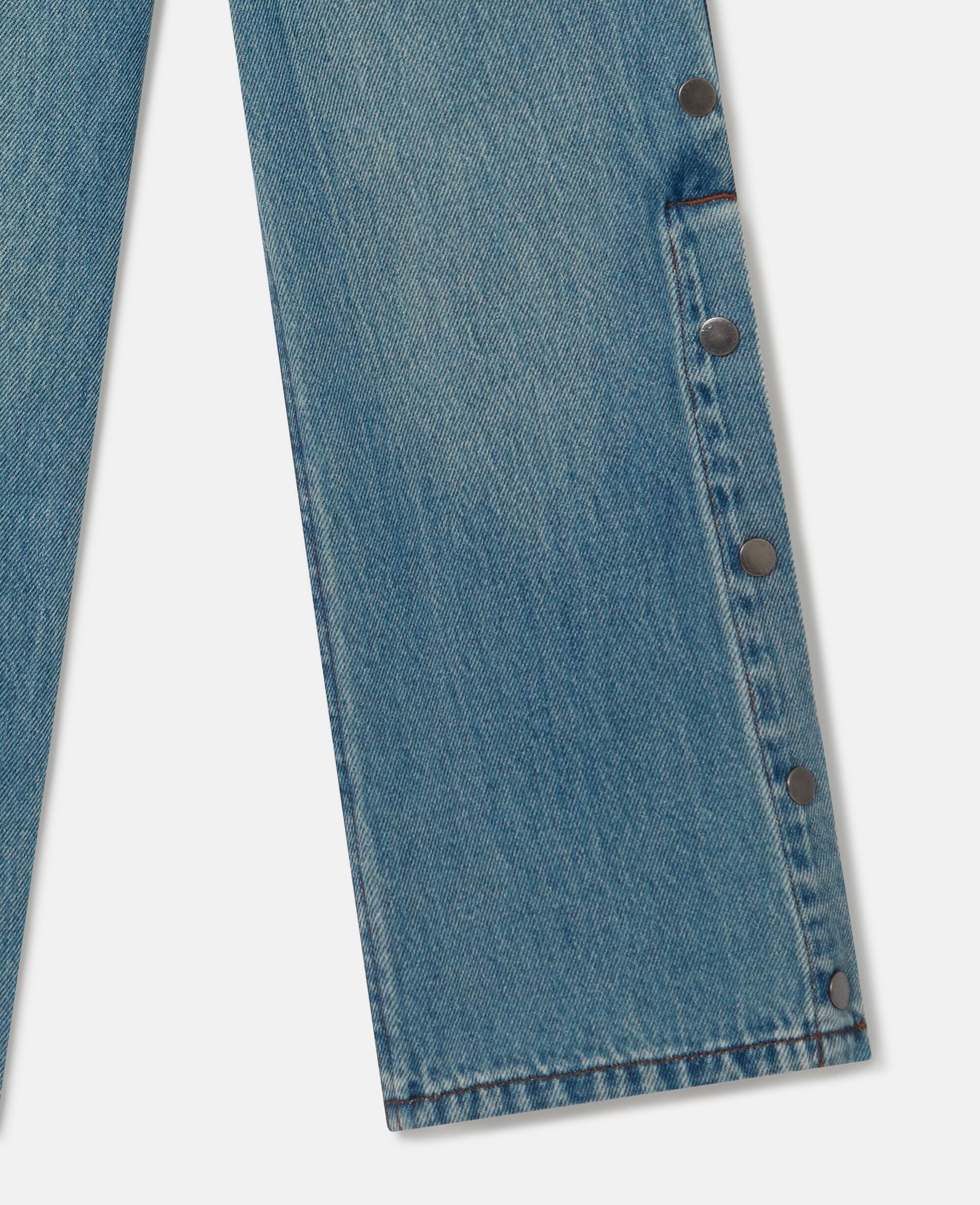 Straight-Leg Denim Jeans