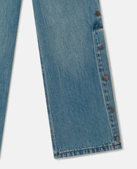 Straight-Leg Denim Jeans