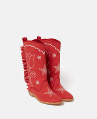 Star Motif Western Boots