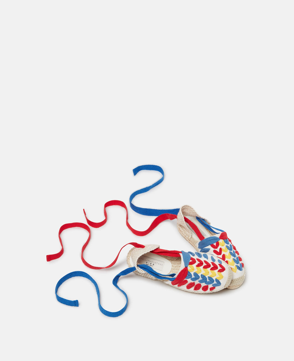 Lace-Up Espadrille Sandals