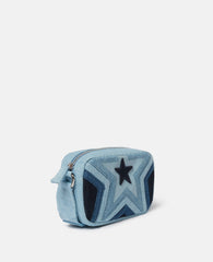 Star Motif Denim Crossbody Bag