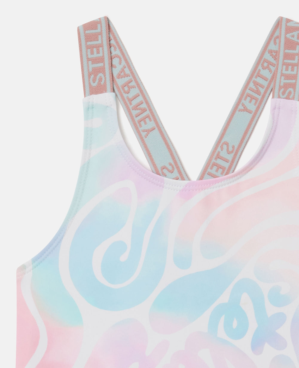Tie-Dye Graphic Swimsuit