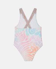 Tie-Dye Graphic Swimsuit