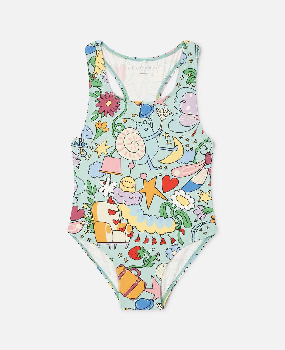 Bug Hotel Print Swimsuit