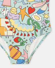 Bug Hotel Print Swimsuit