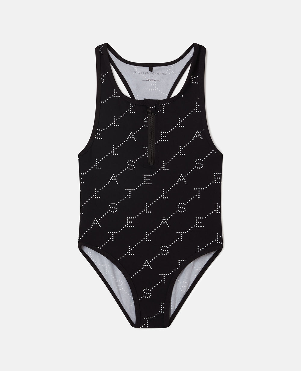 Logo Print Swimsuit