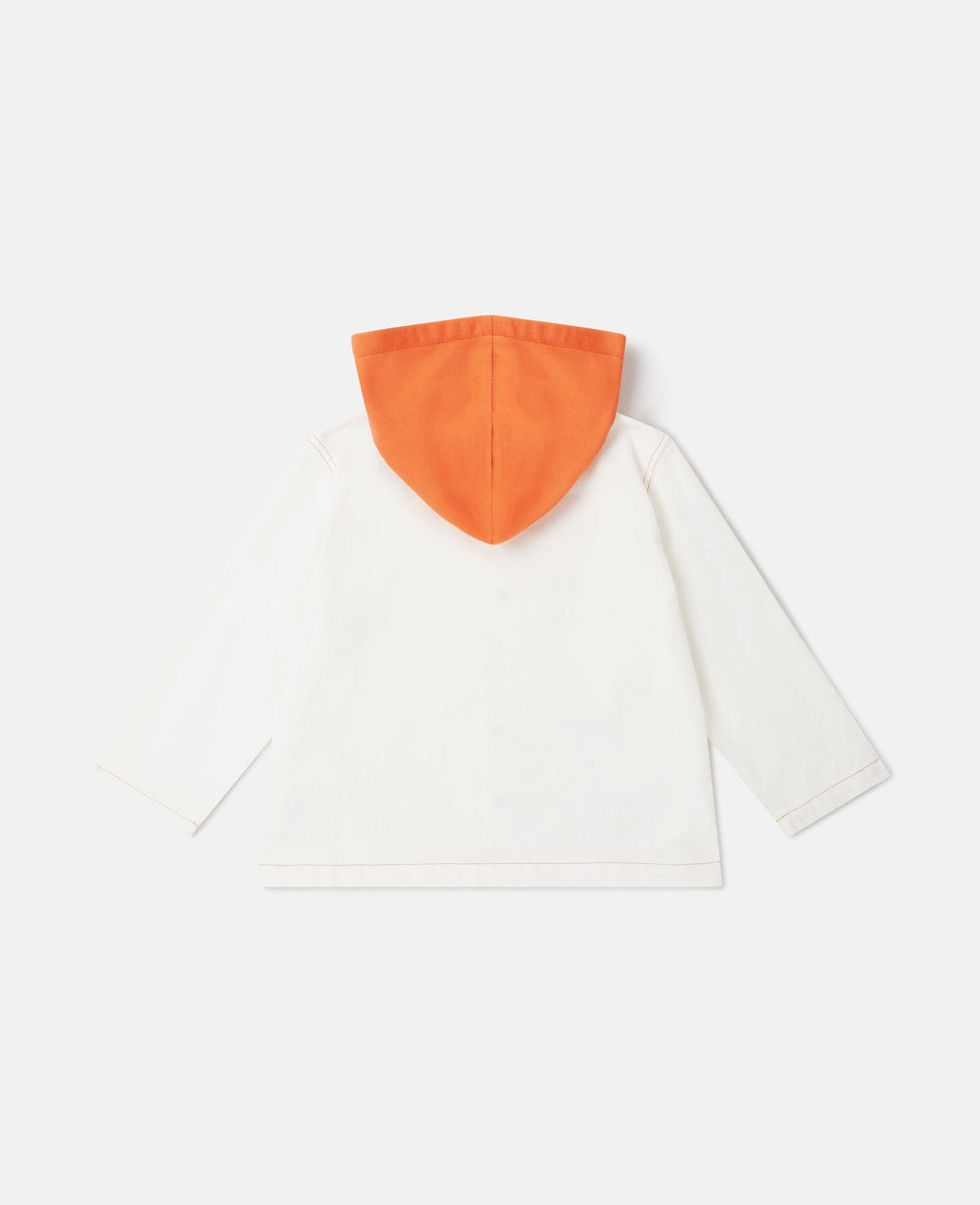 Sports Motif Hooded Jacket