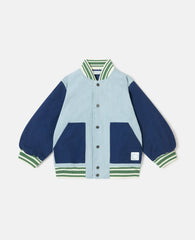 Color Blocked Varsity Jacket