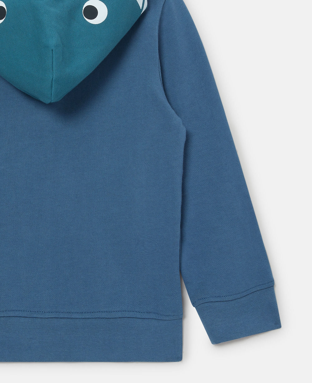 Whale Motif Hoodie