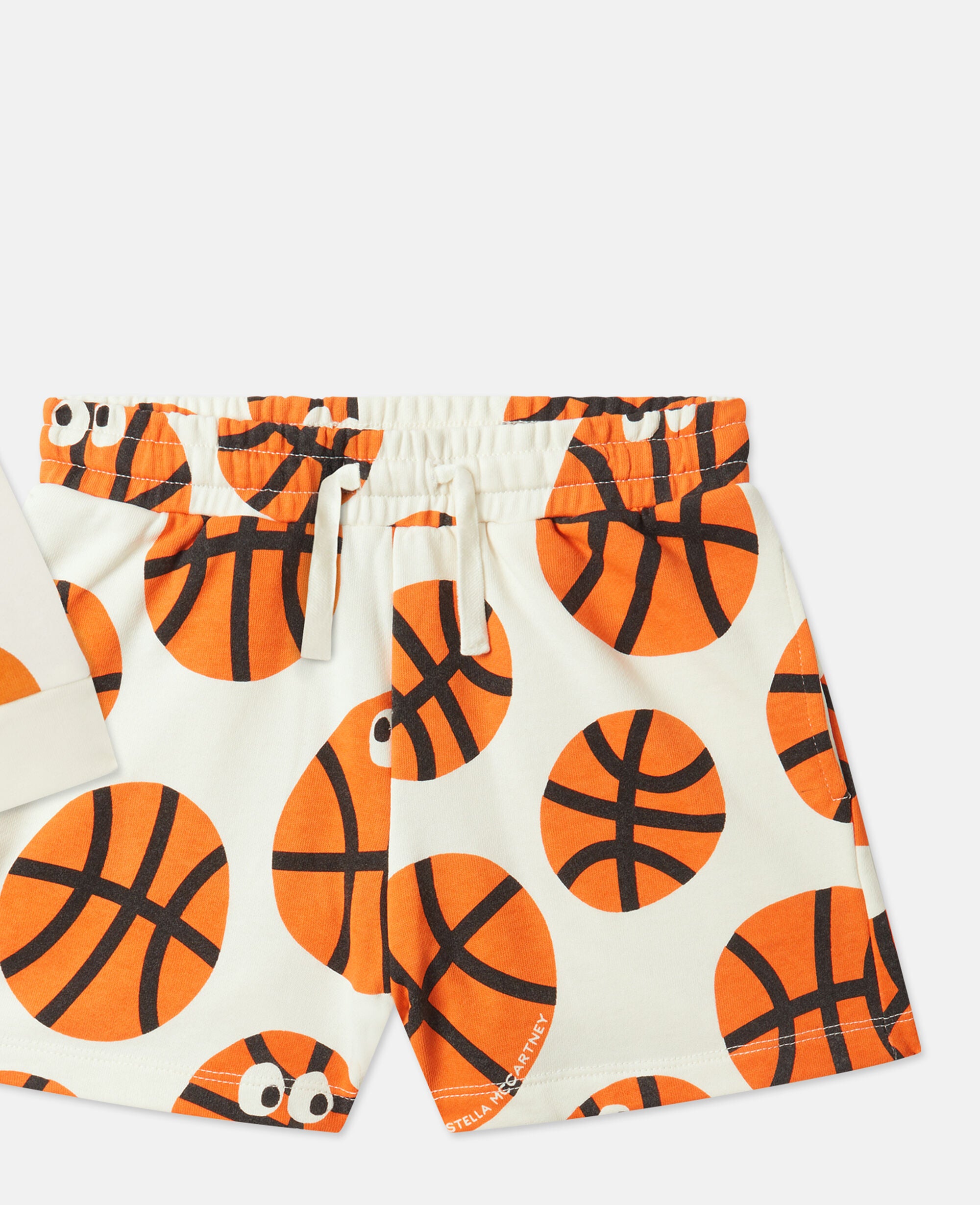 Basketball Print Sweatshirt And Sweatpants Set