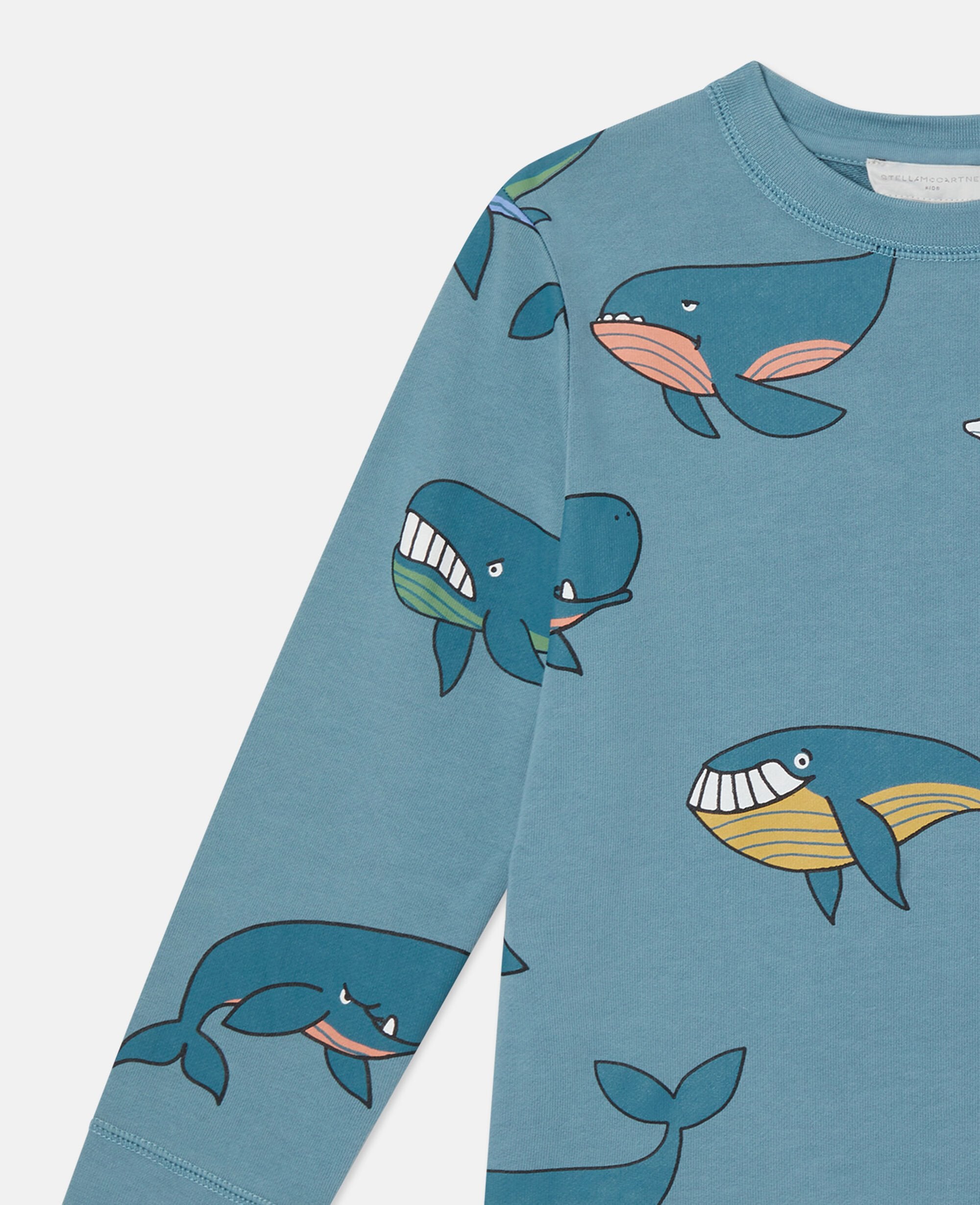 Whale Print Sweatshirt And Sweatpants Set