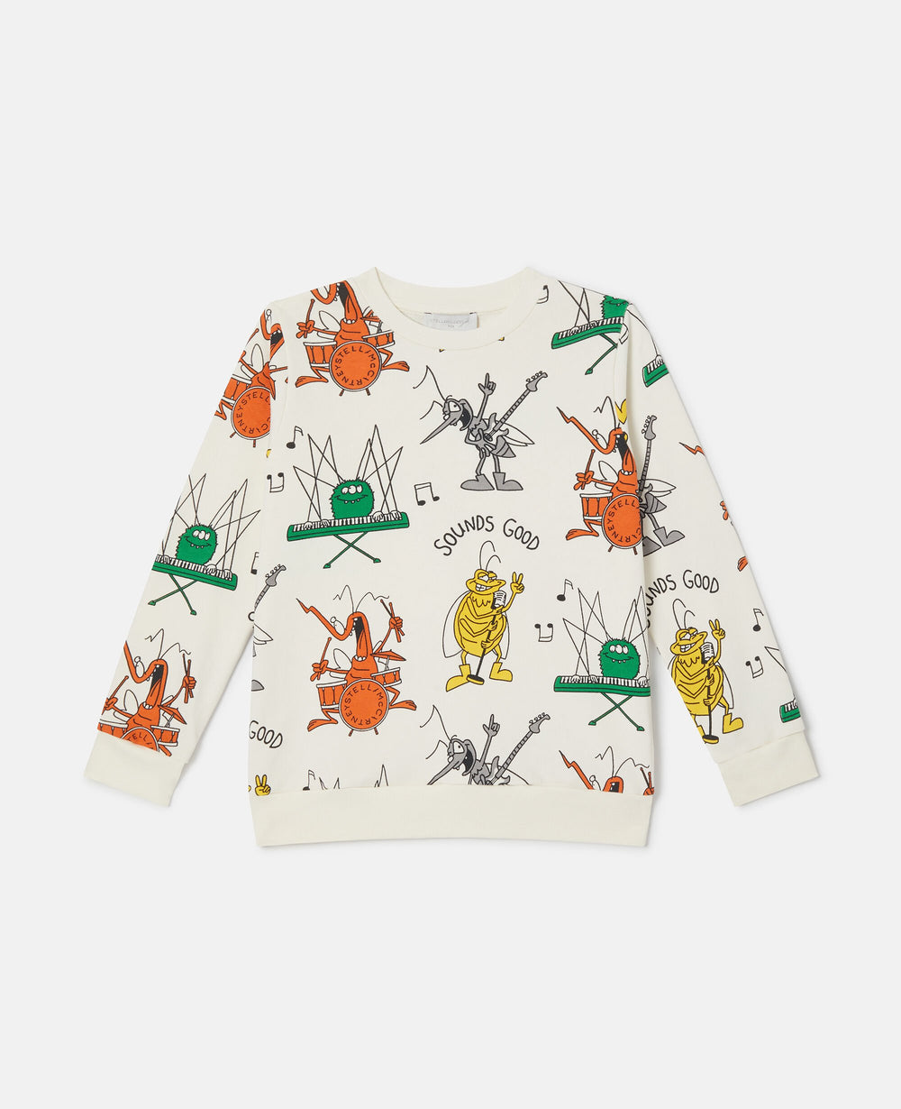 Bug Band Print Sweatshirt