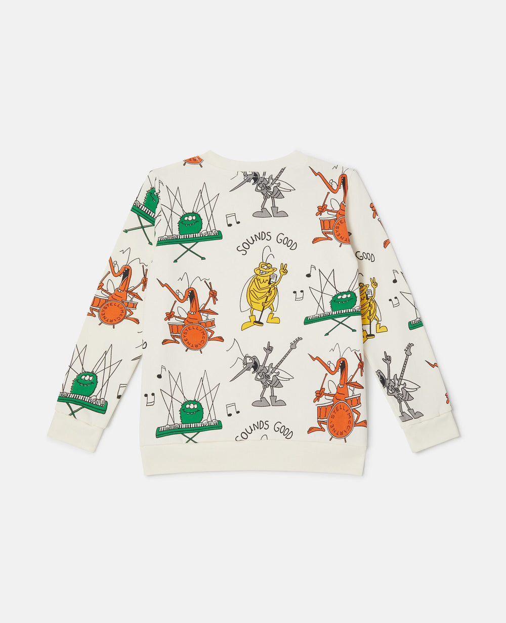 Bug Band Print Sweatshirt