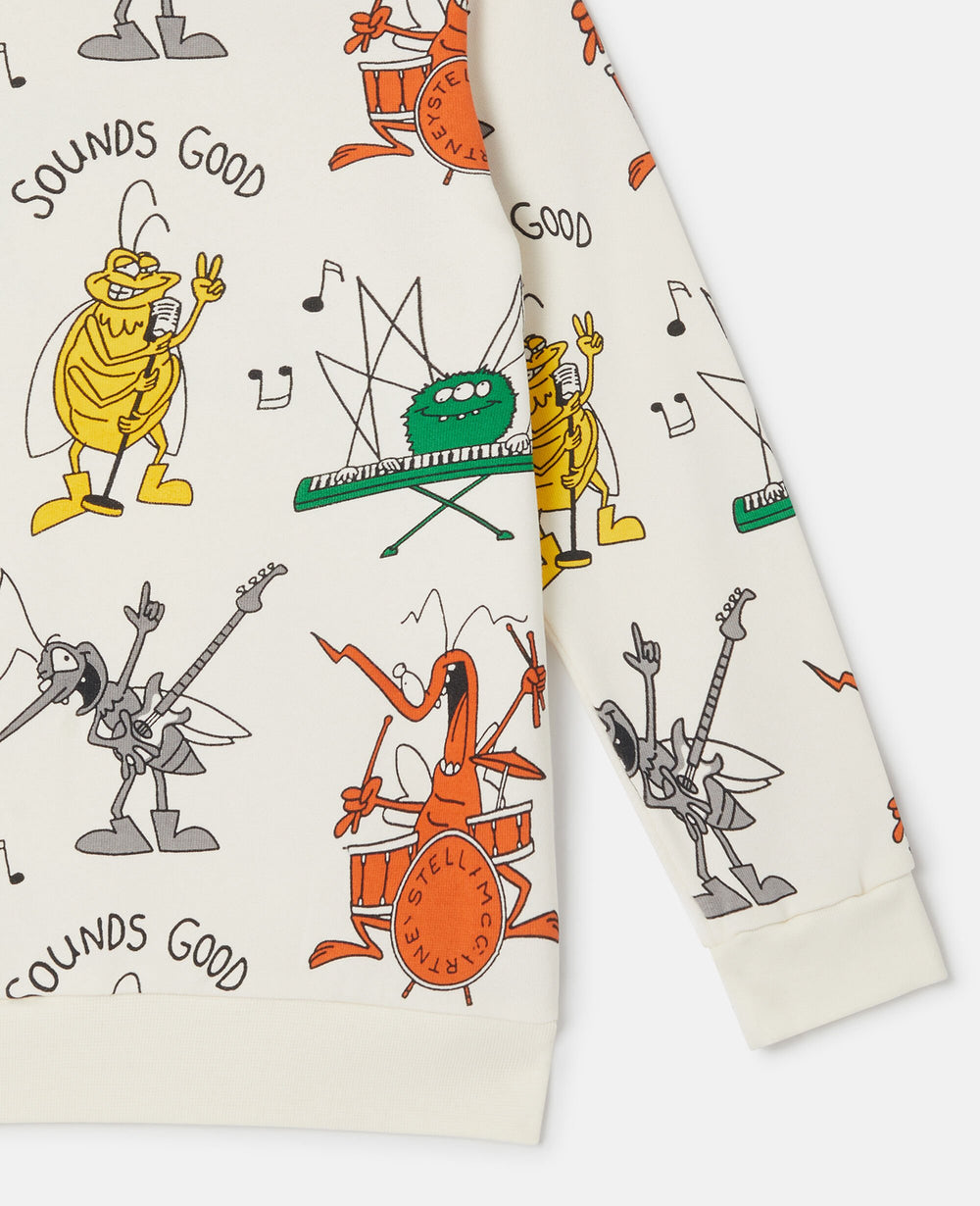 Bug Band Print Sweatshirt