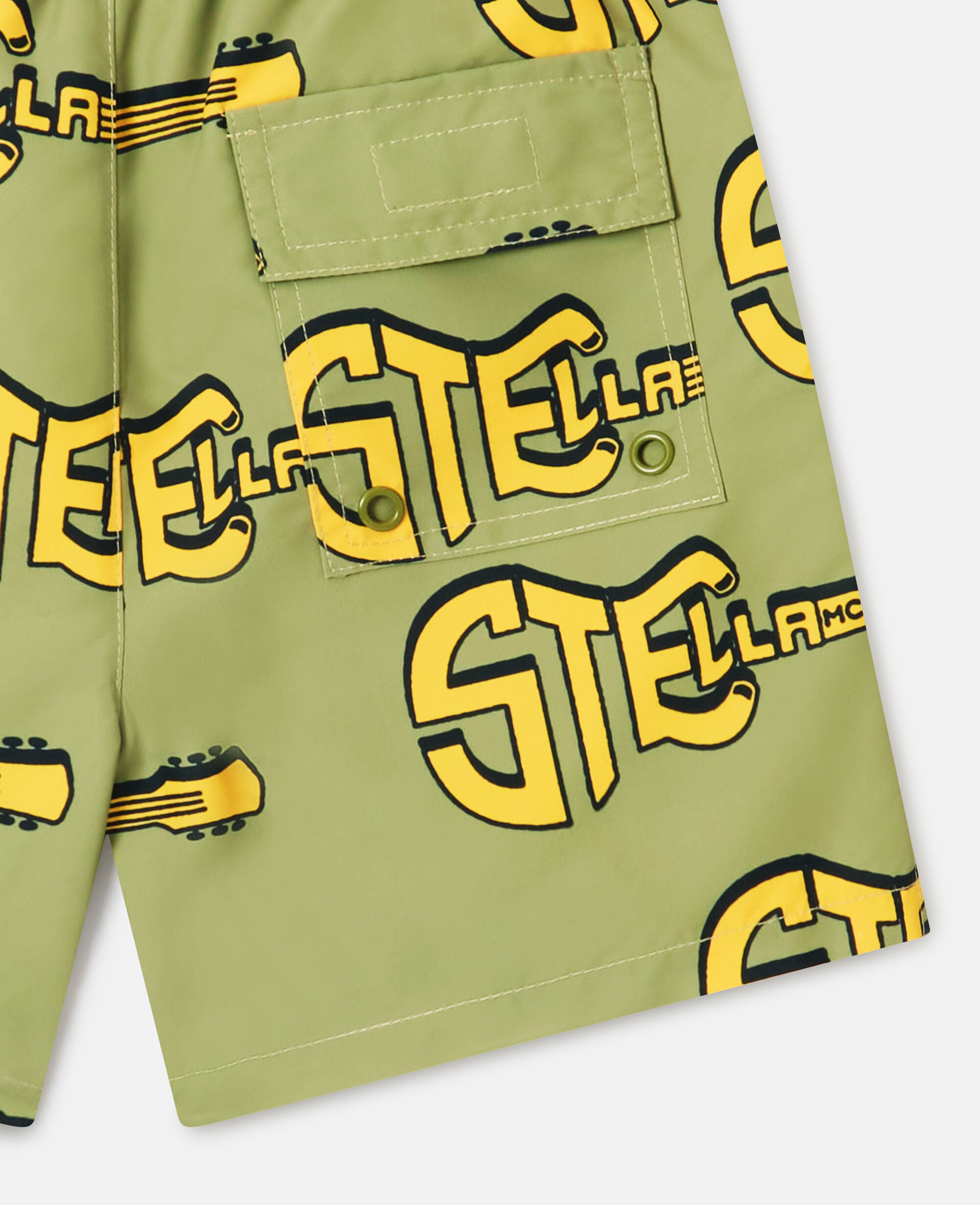 Guitar Print Swim Shorts
