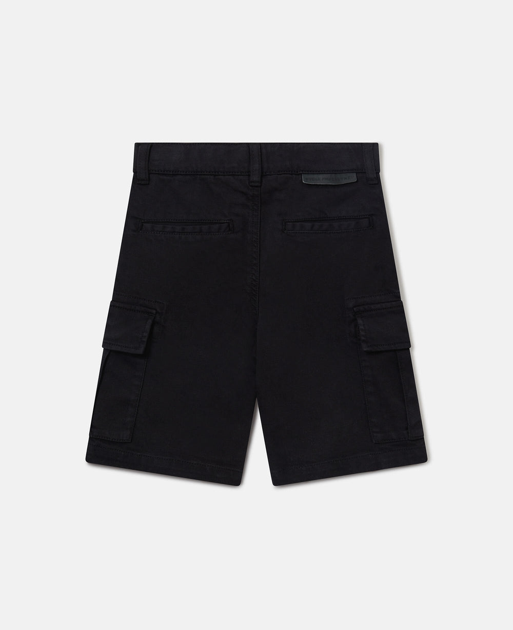 Gabardine Cargo Shorts