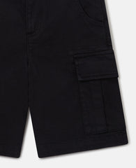 Gabardine Cargo Shorts