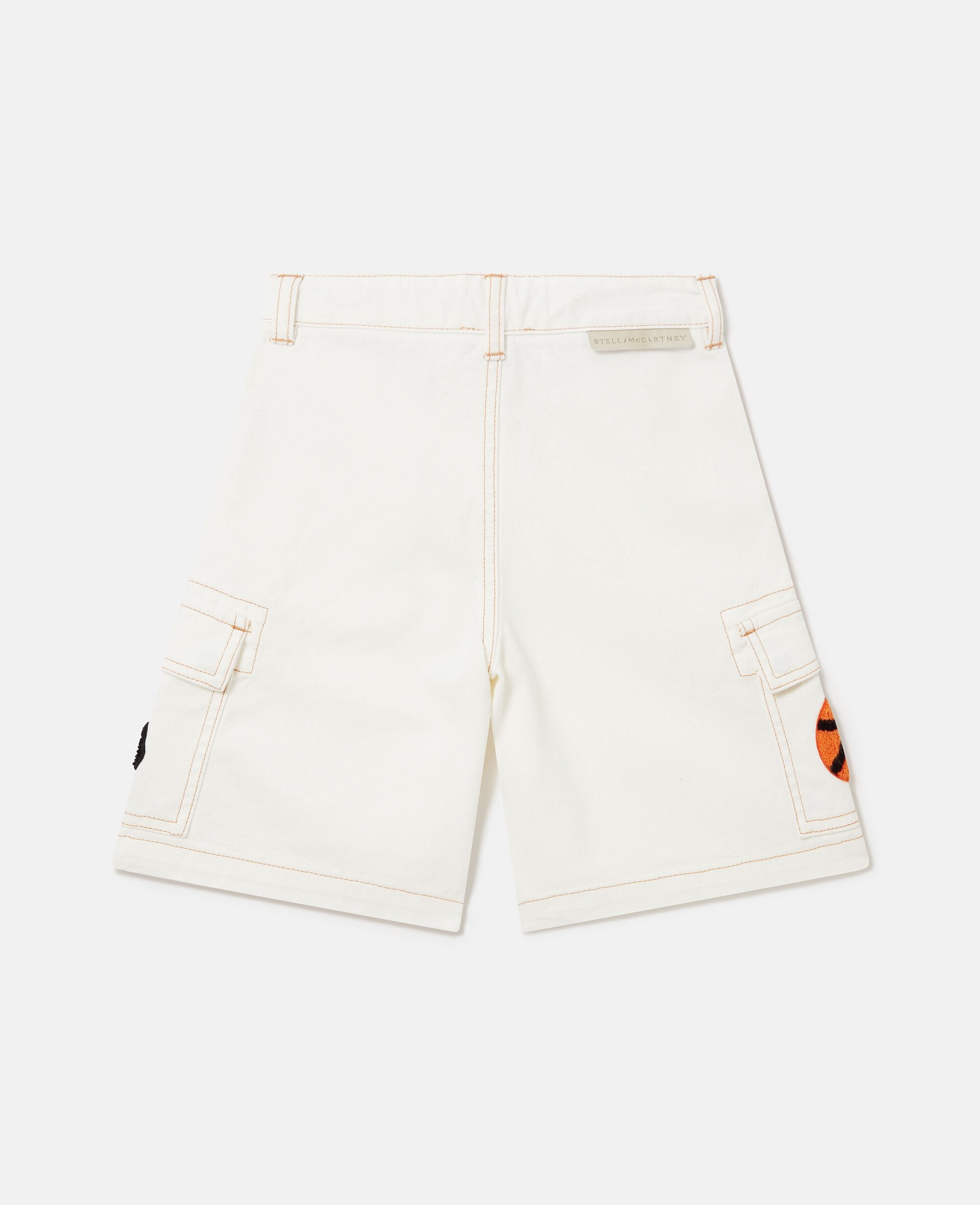 Sports Motif Canvas Shorts