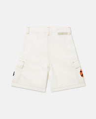 Sports Motif Canvas Shorts