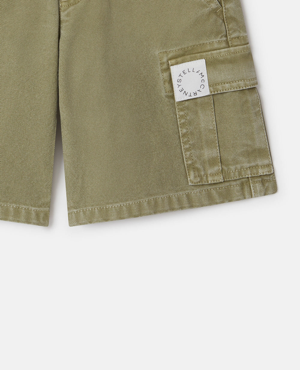Canvas Cargo Shorts