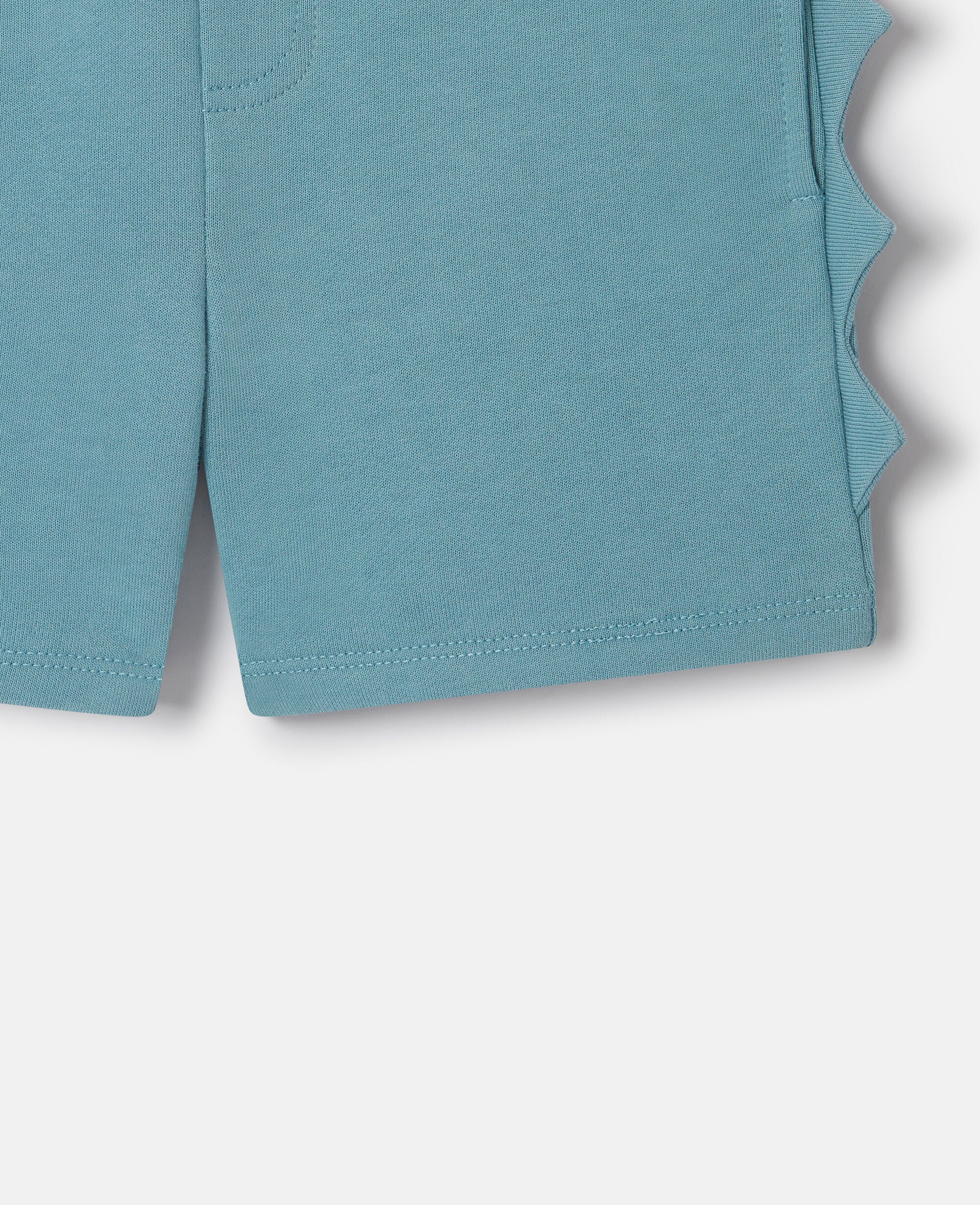 Scallop Trim Jersey Shorts