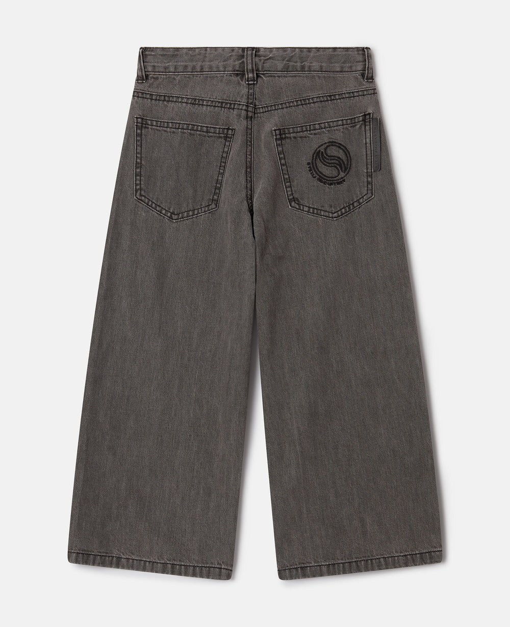 Straight-Leg Denim Jeans